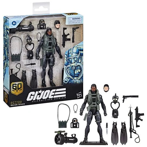 G.I. Joe Classified Series 60th Anniversary 6-Inch Action Sailor Recon Diver Action Figure