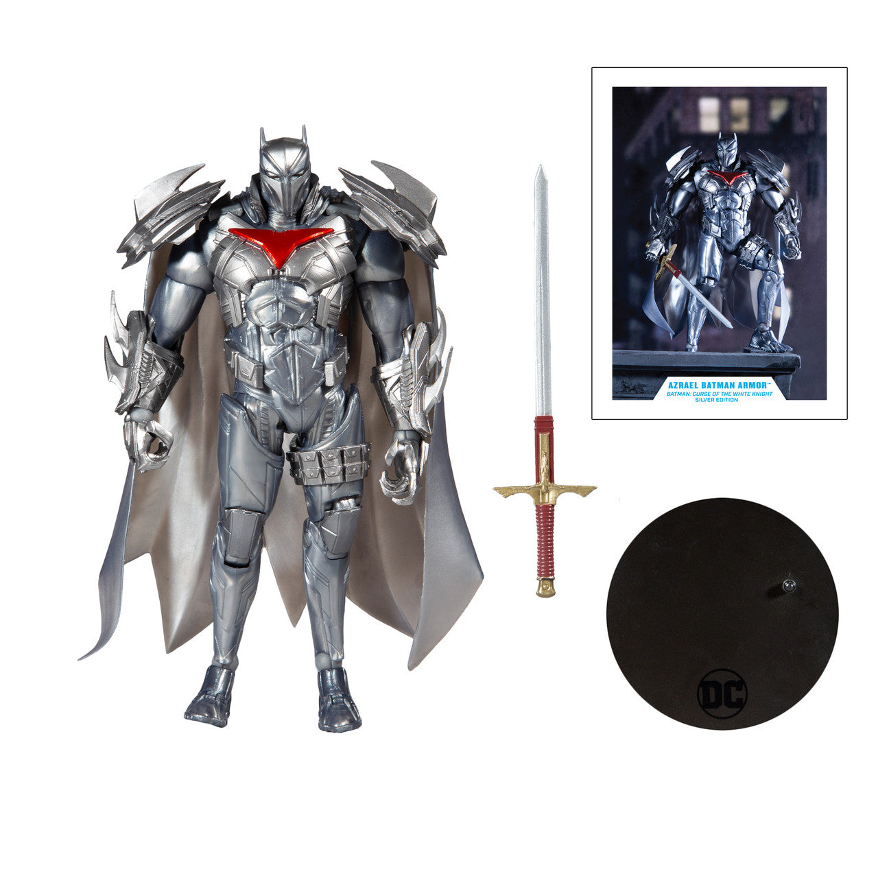 McFarlane - DC Multiverse - Azrael Batman Armor (Batman: Curse of the White Knight Silver Edition) Gold Label