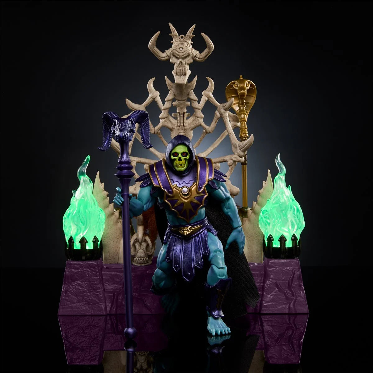 Masters of the Universe Masterverse Skeletor and Havoc Throne Action Figure Set - Fan Channel Exclusive