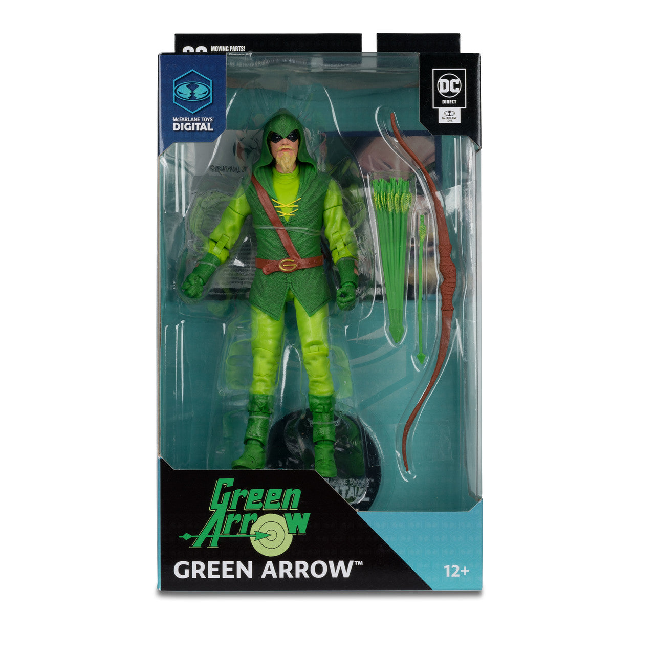 Green Arrow (Longbow Hunter) 7" Figure w/McFarlane Toys Digital Collectible