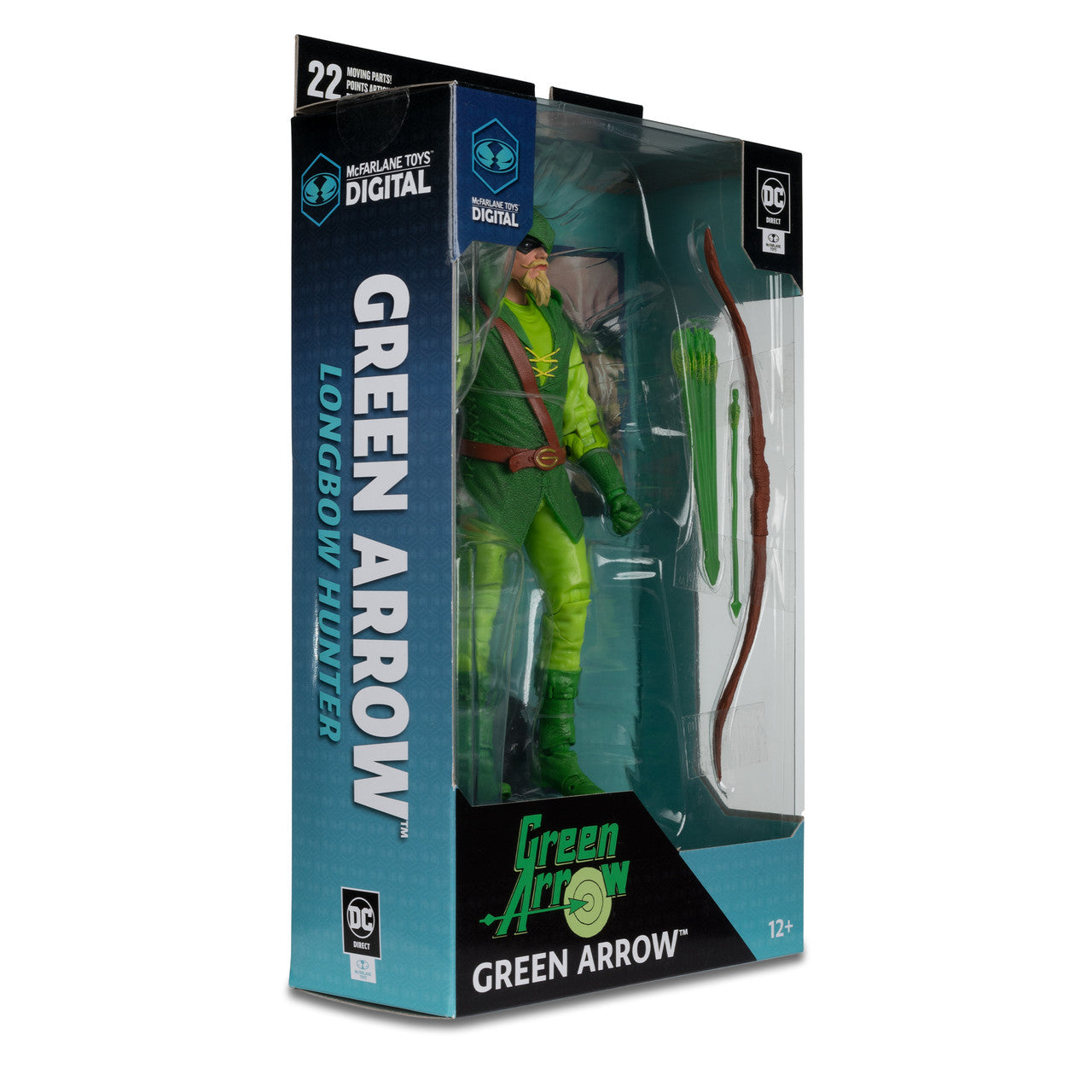 Green Arrow (Longbow Hunter) 7" Figure w/McFarlane Toys Digital Collectible