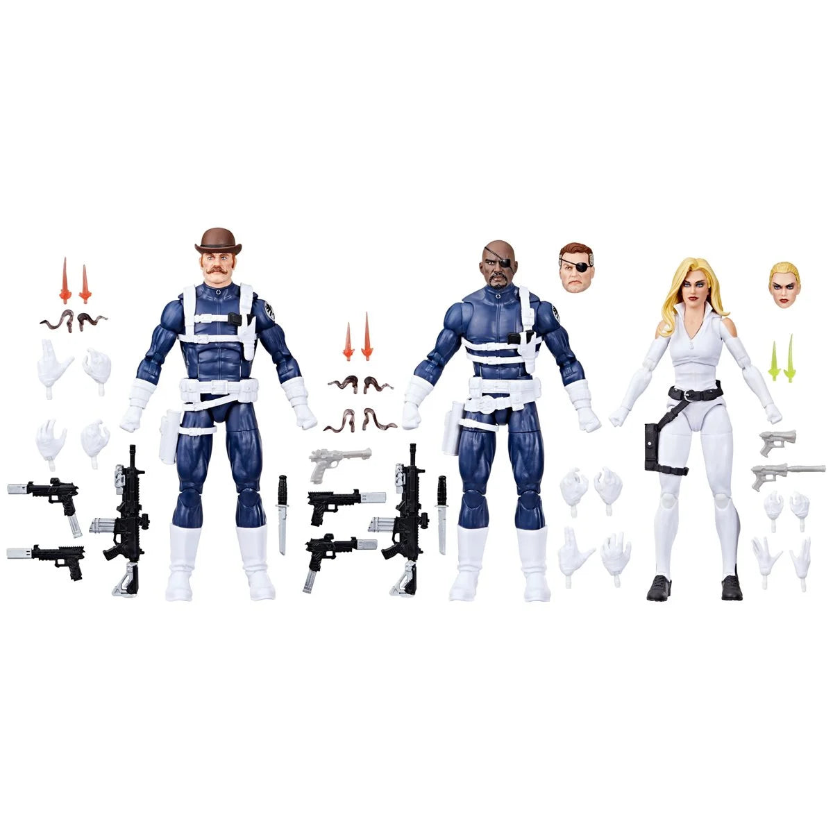 Captain America - Marvel Legends Series - Dum Dum Dugan, Sharon Carter, and Nick Fury Jr.  3-Pack