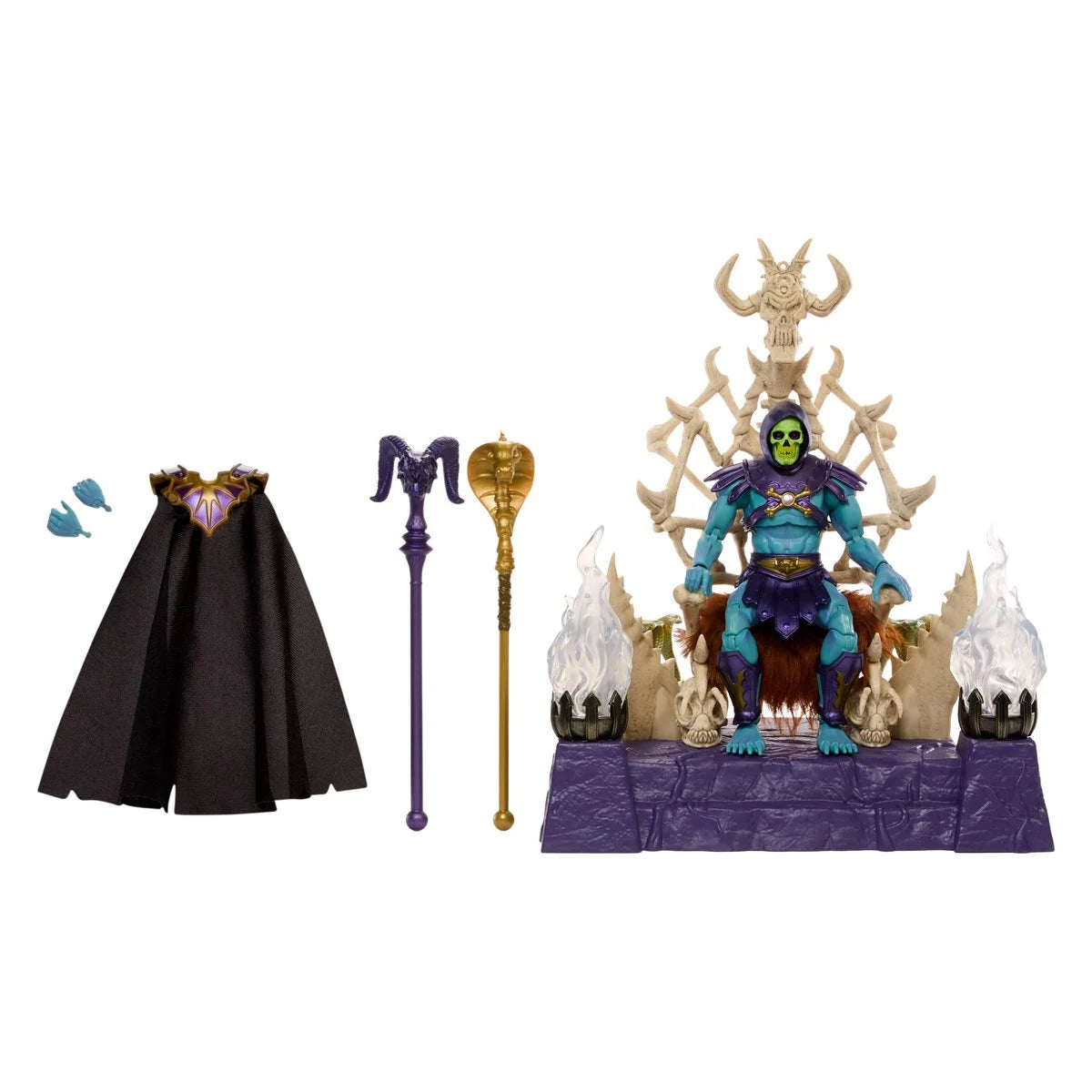 Masters of the Universe Masterverse Skeletor and Havoc Throne Action Figure Set - Fan Channel Exclusive