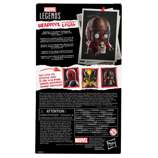 Pre-Order: Deadpool & Wolverine Marvel Legends Headpool with Logan 6-Inch Action Figure