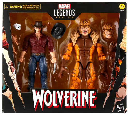 Wolverine 50th Marvel Legends Logan vs Sabretooth 6-Inch Action Figure 2-Pack