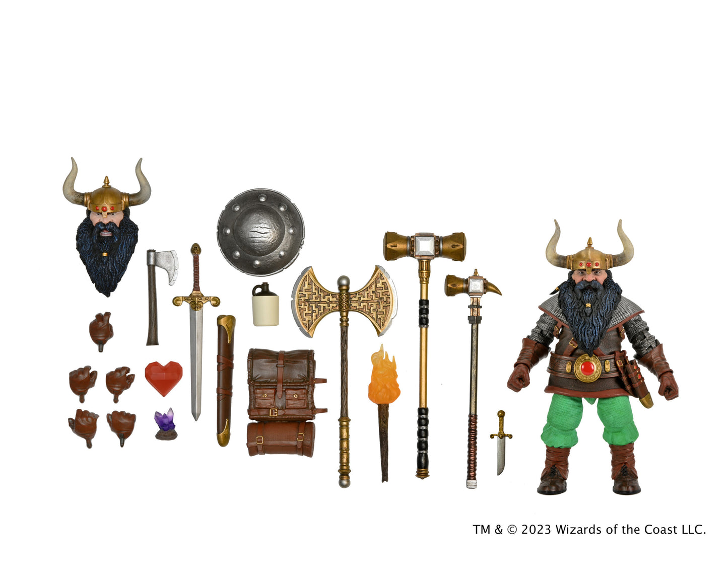 NECA: Dungeons & Dragons – Ultimate Elkhorn the Good Dwarf Fighter