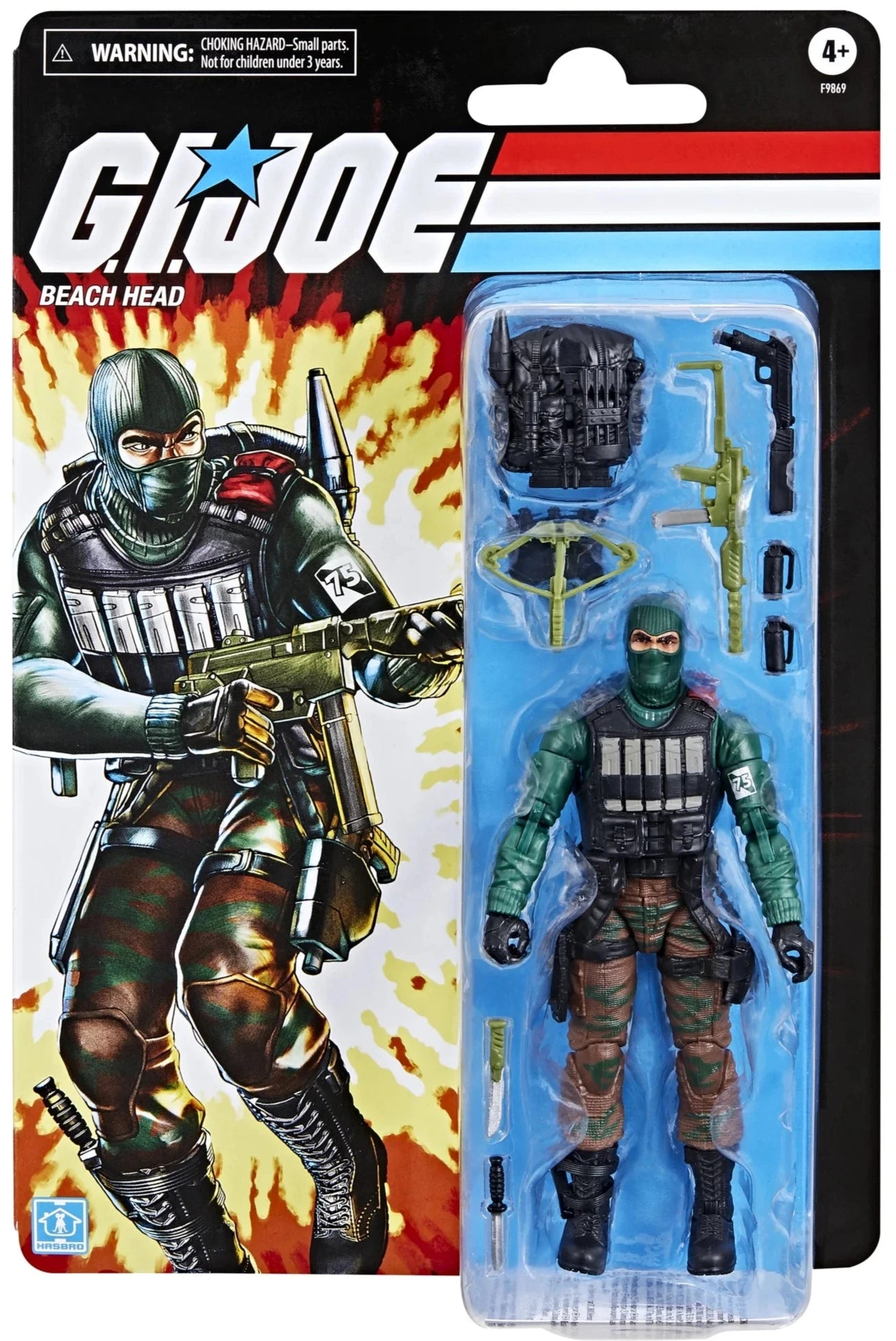 G.I. Joe Classified Series Retro Cardback, Beach Head, 6 Action Figure