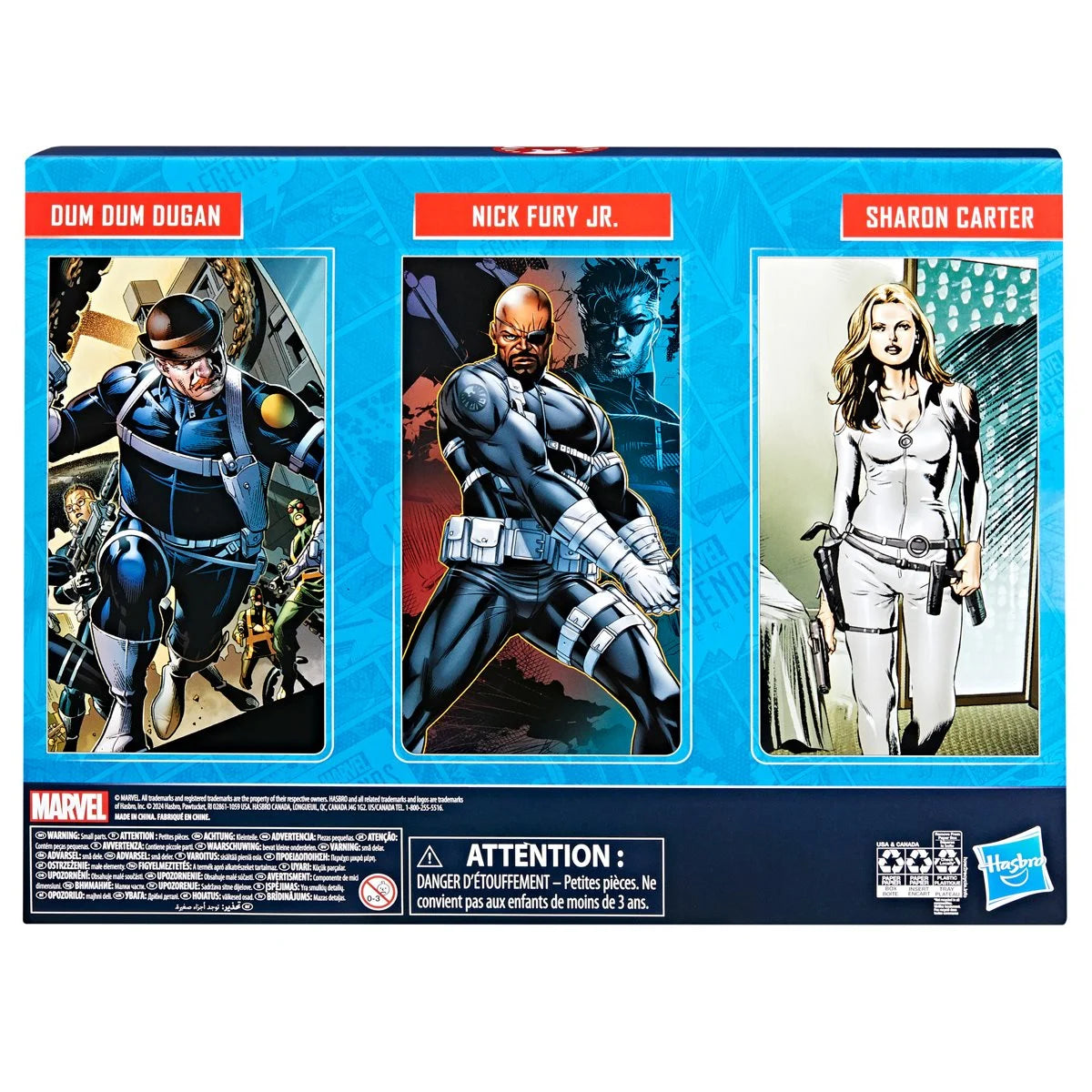 Captain America - Marvel Legends Series - Dum Dum Dugan, Sharon Carter, and Nick Fury Jr.  3-Pack