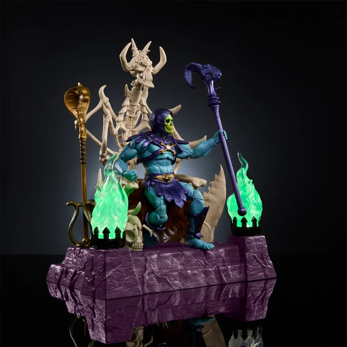 Masters of the Universe Masterverse Skeletor and Havoc Throne Action Figure Set - Fan Channel Exclusive