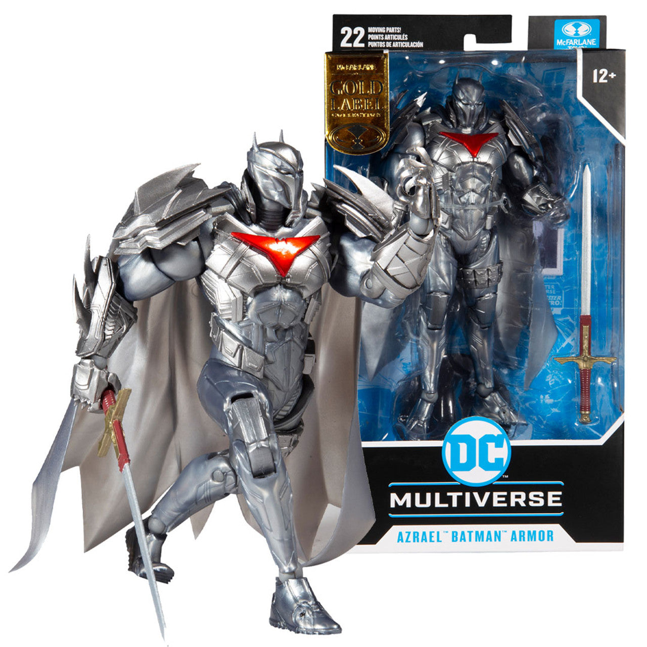 McFarlane - DC Multiverse - Azrael Batman Armor (Batman: Curse of the White Knight Silver Edition) Gold Label