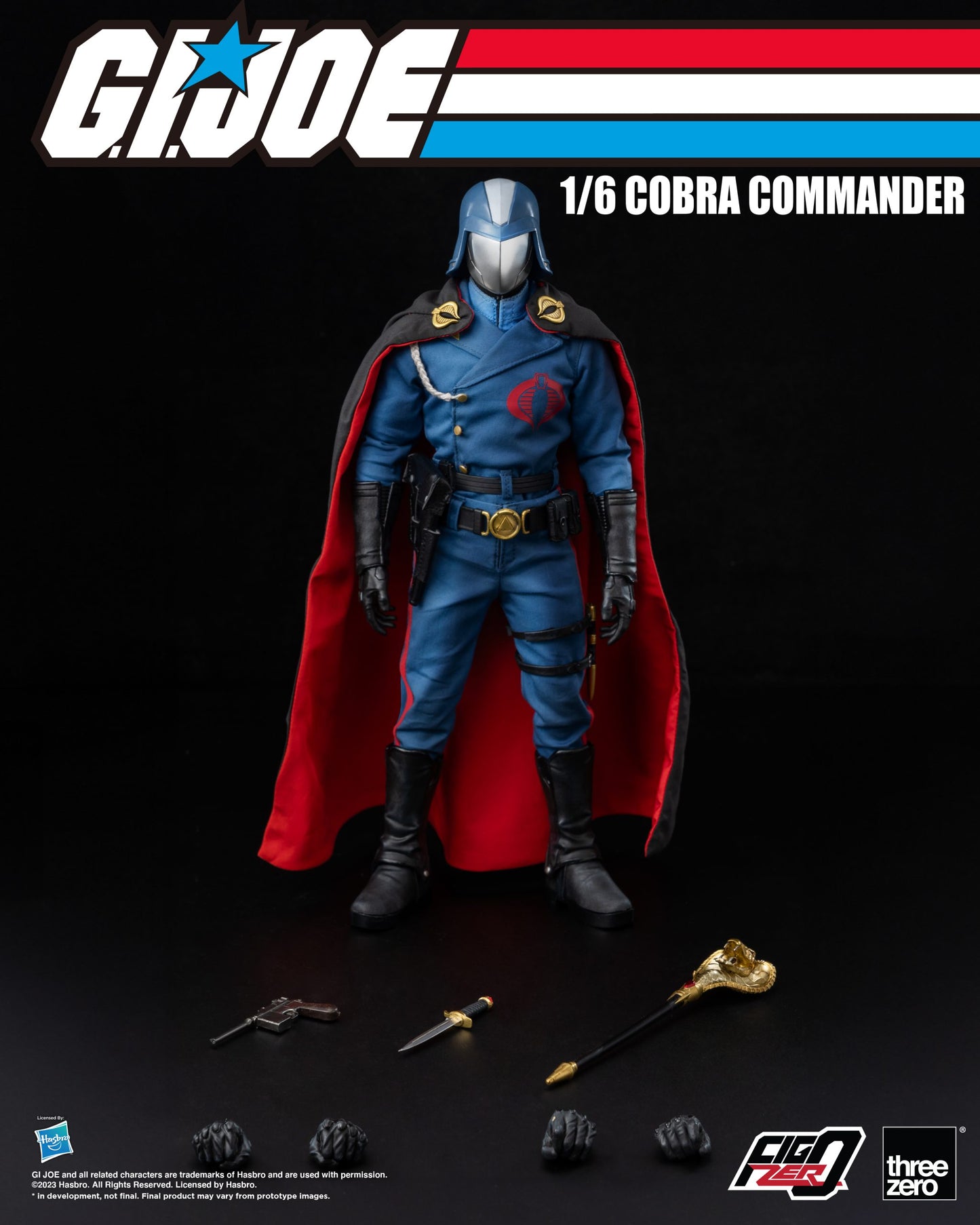 ThreeZero: G.I. Joe Cobra Commander - FigZero 1:6 Scale Action Figure