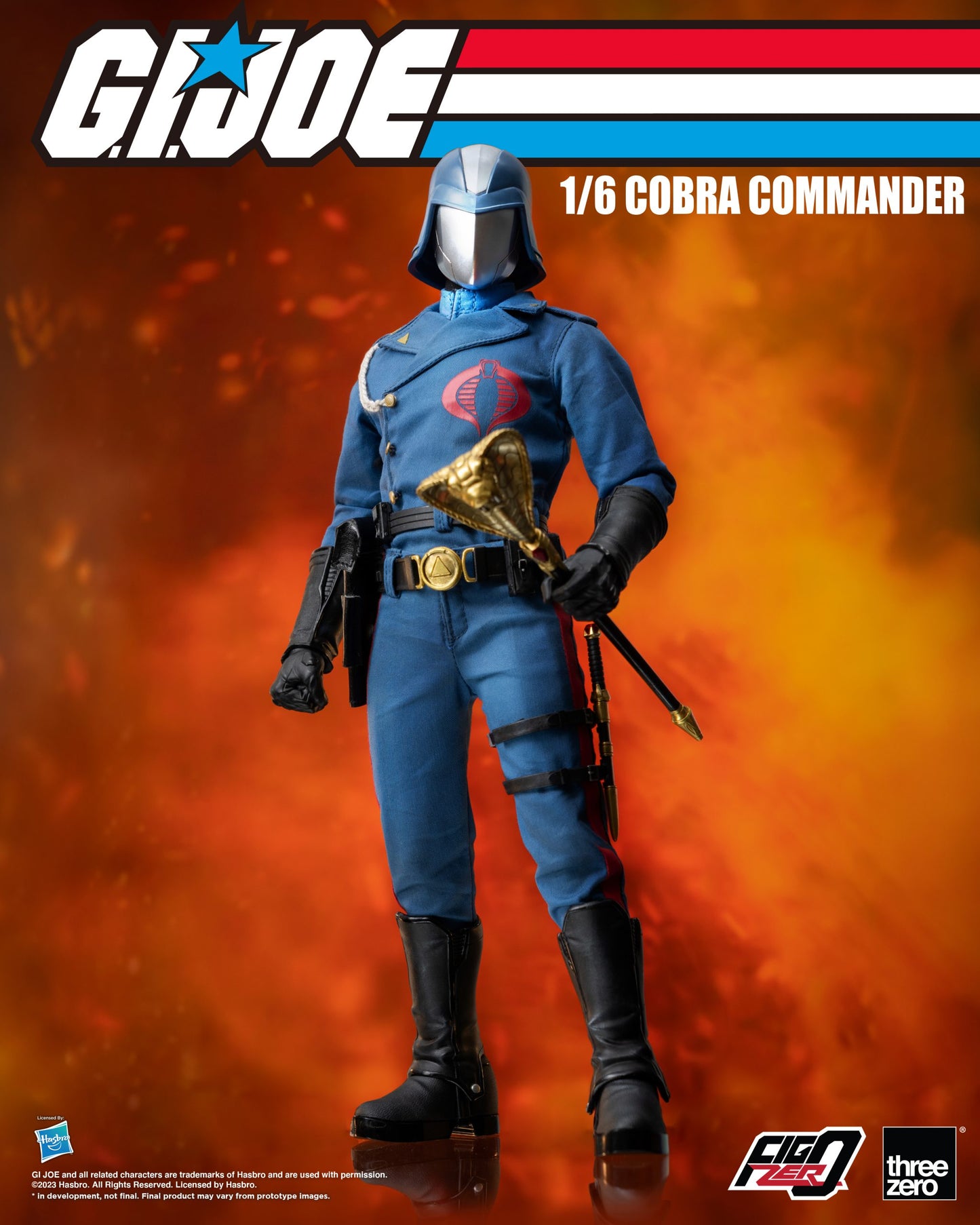 ThreeZero: G.I. Joe Cobra Commander - FigZero 1:6 Scale Action Figure