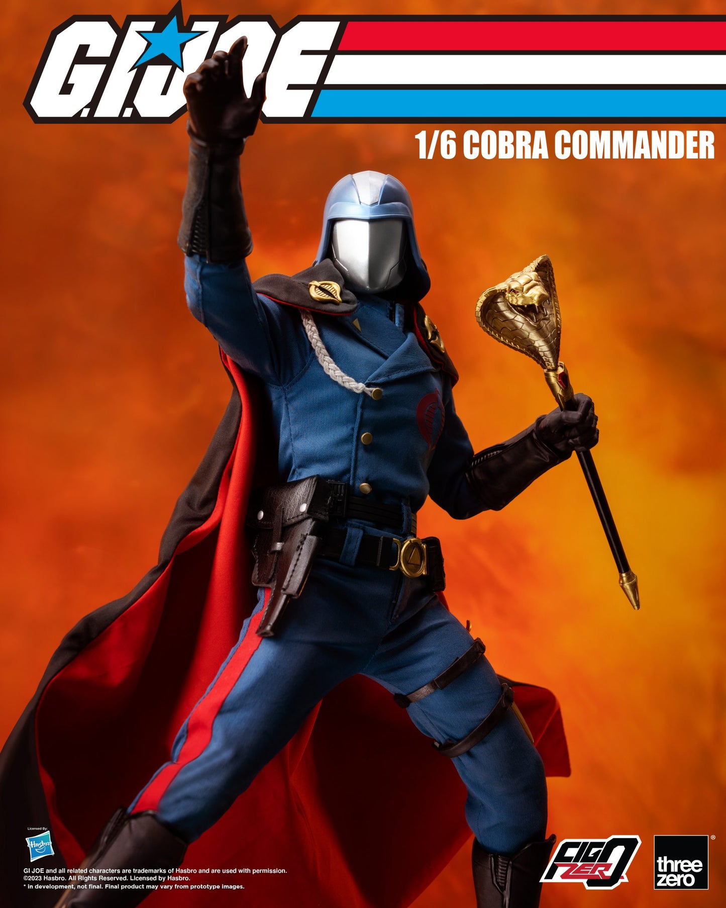 ThreeZero: G.I. Joe Cobra Commander - FigZero 1:6 Scale Action Figure