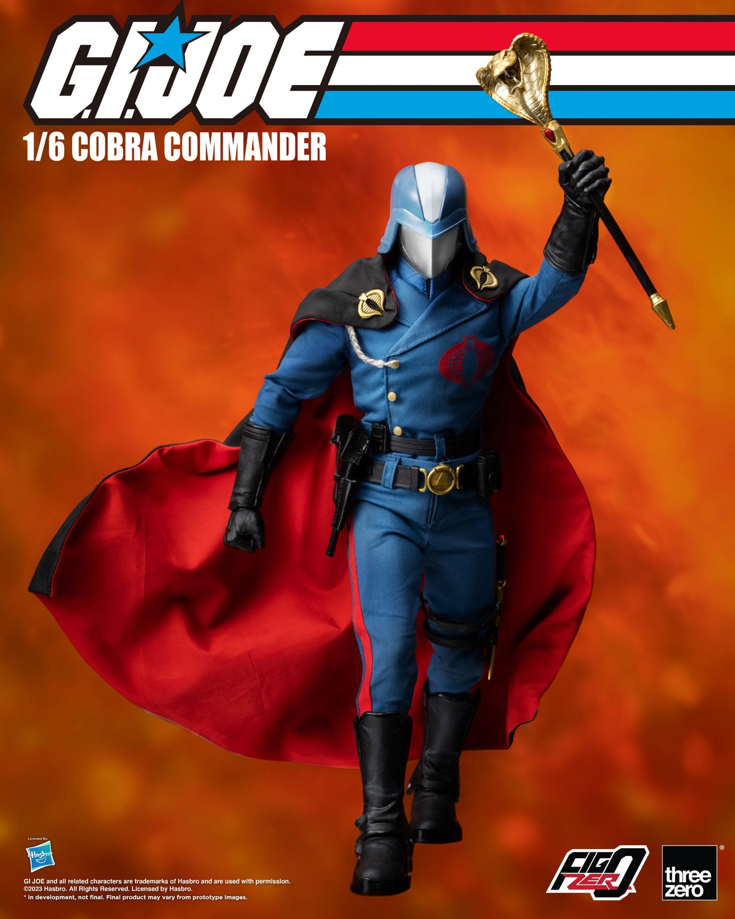 ThreeZero: G.I. Joe Cobra Commander - FigZero 1:6 Scale Action Figure