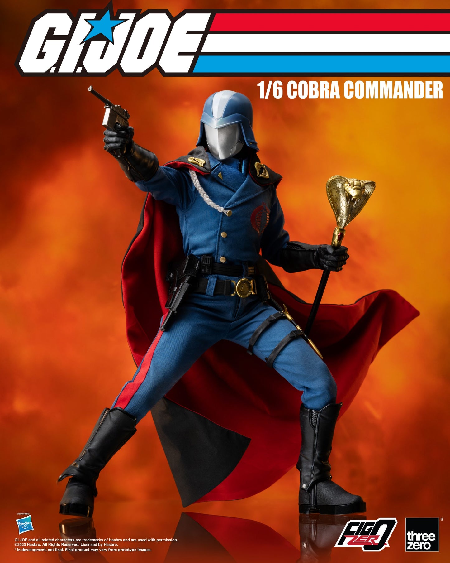 ThreeZero: G.I. Joe Cobra Commander - FigZero 1:6 Scale Action Figure