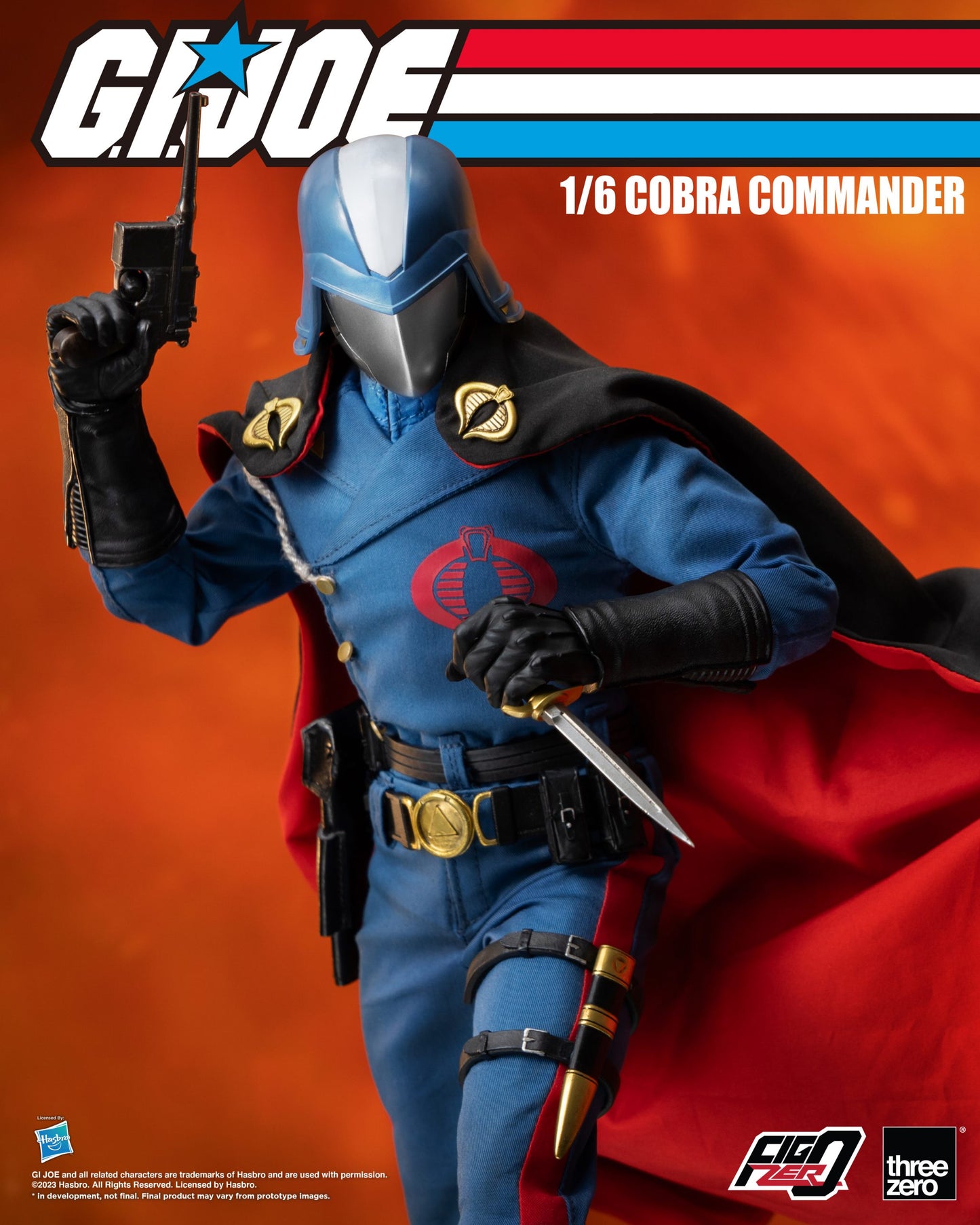 ThreeZero: G.I. Joe Cobra Commander - FigZero 1:6 Scale Action Figure