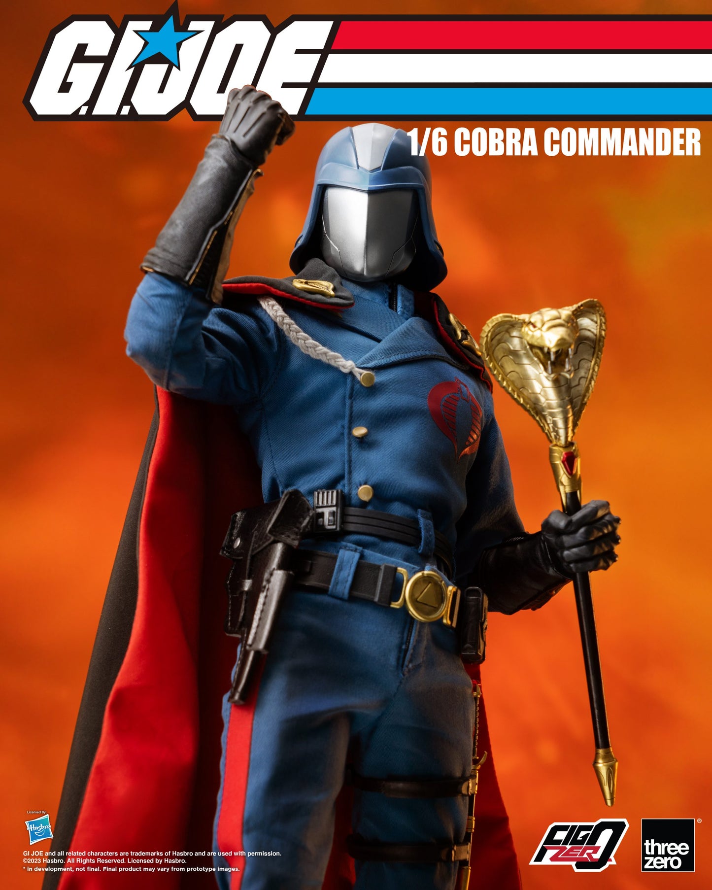 ThreeZero: G.I. Joe Cobra Commander - FigZero 1:6 Scale Action Figure