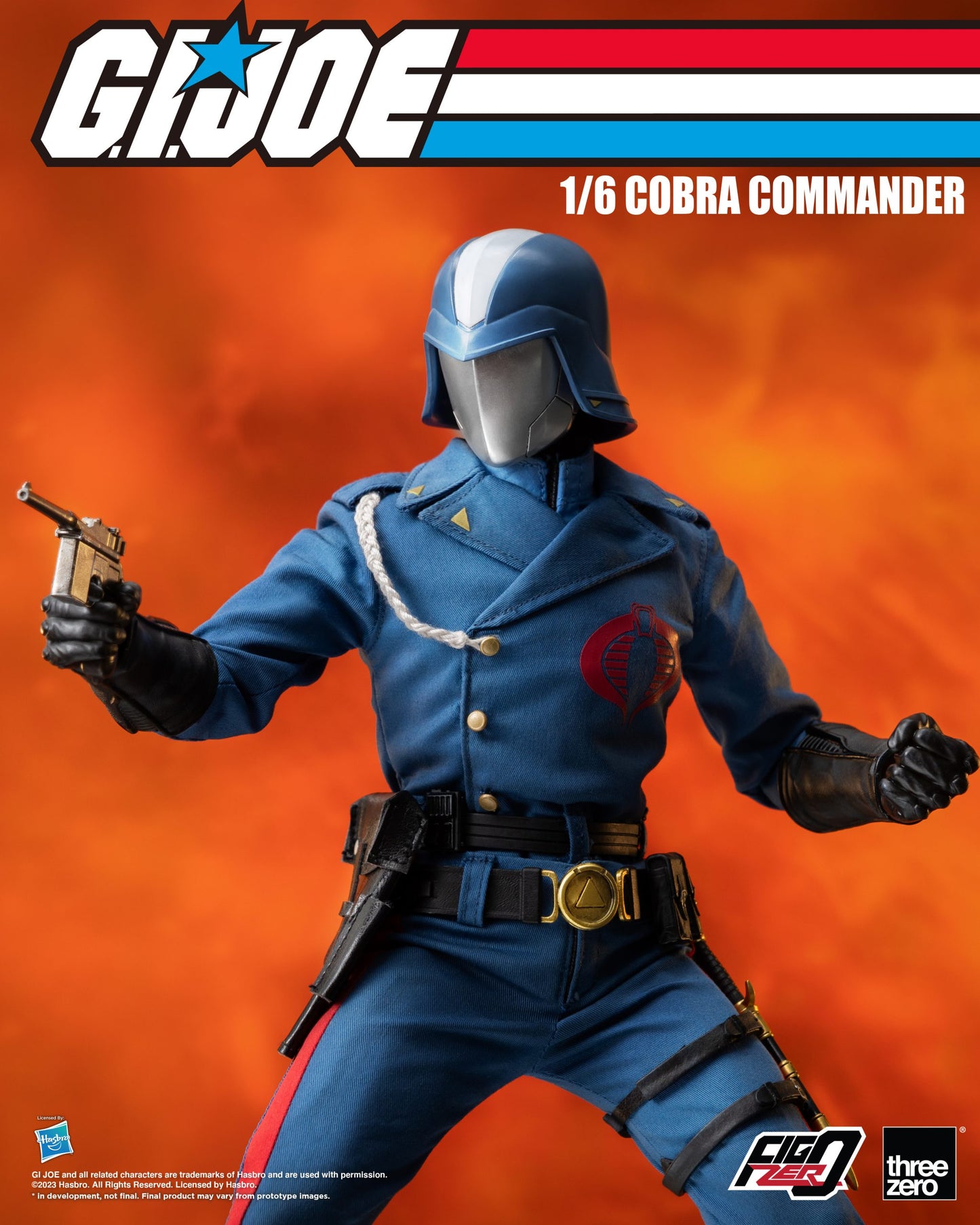 ThreeZero: G.I. Joe Cobra Commander - FigZero 1:6 Scale Action Figure