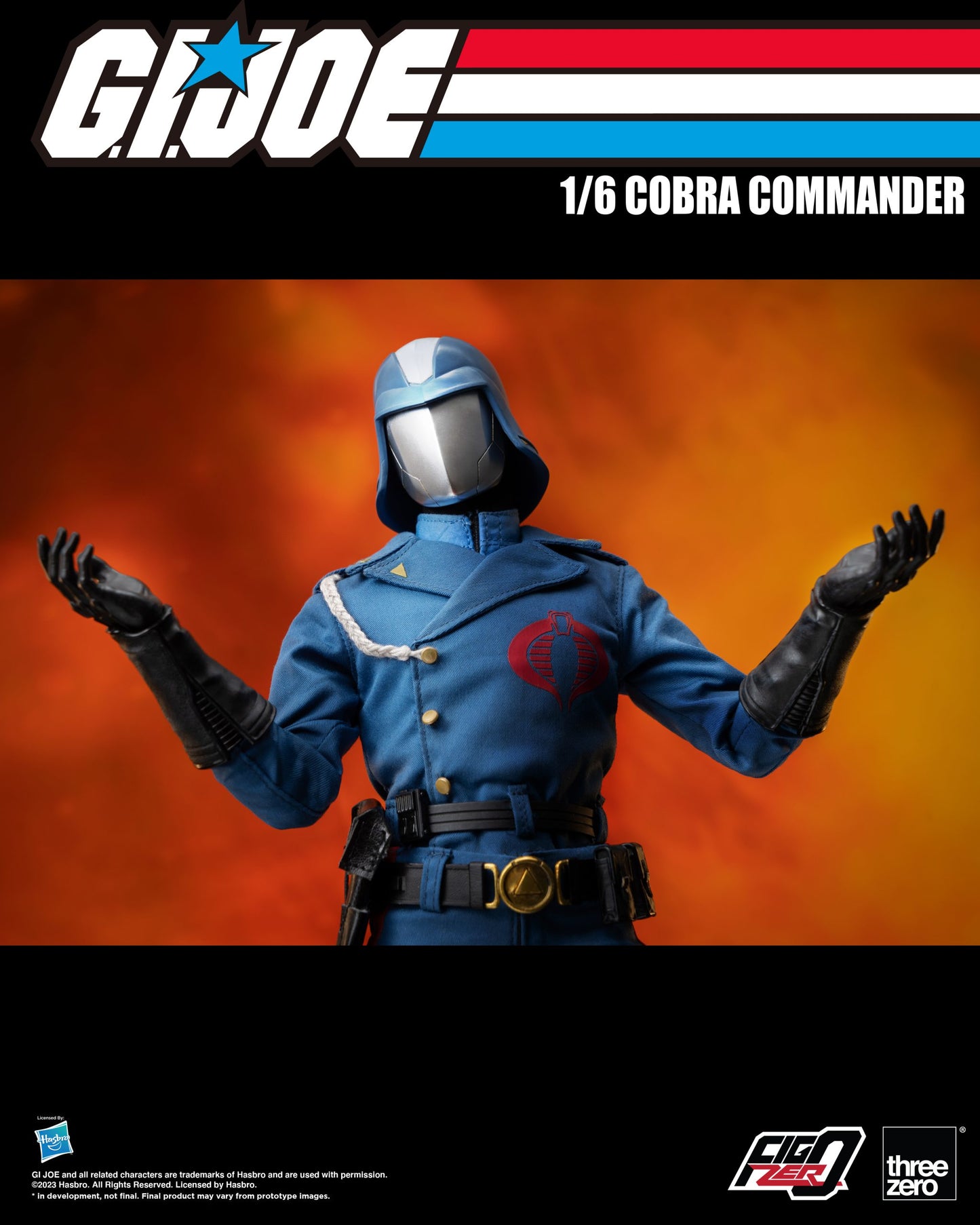 ThreeZero: G.I. Joe Cobra Commander - FigZero 1:6 Scale Action Figure