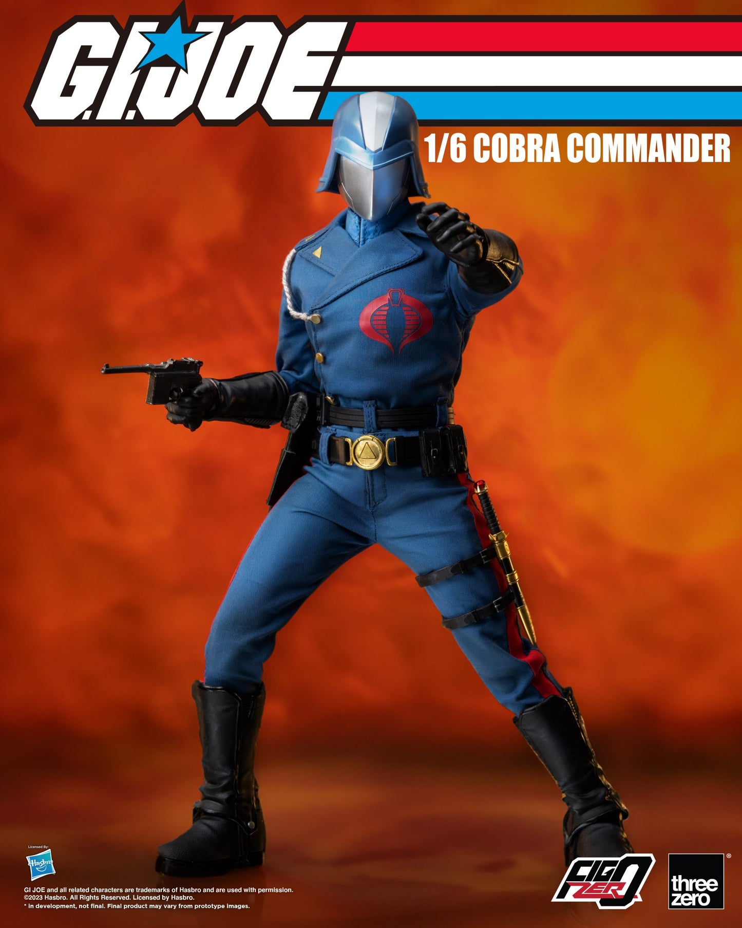 ThreeZero: G.I. Joe Cobra Commander - FigZero 1:6 Scale Action Figure