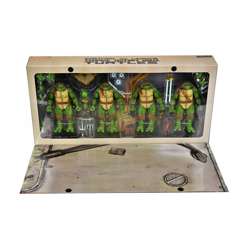 NECA Teenage Mutant Ninja Turtles Mirage Comics 7" Scale Action Figure Set - 4pk