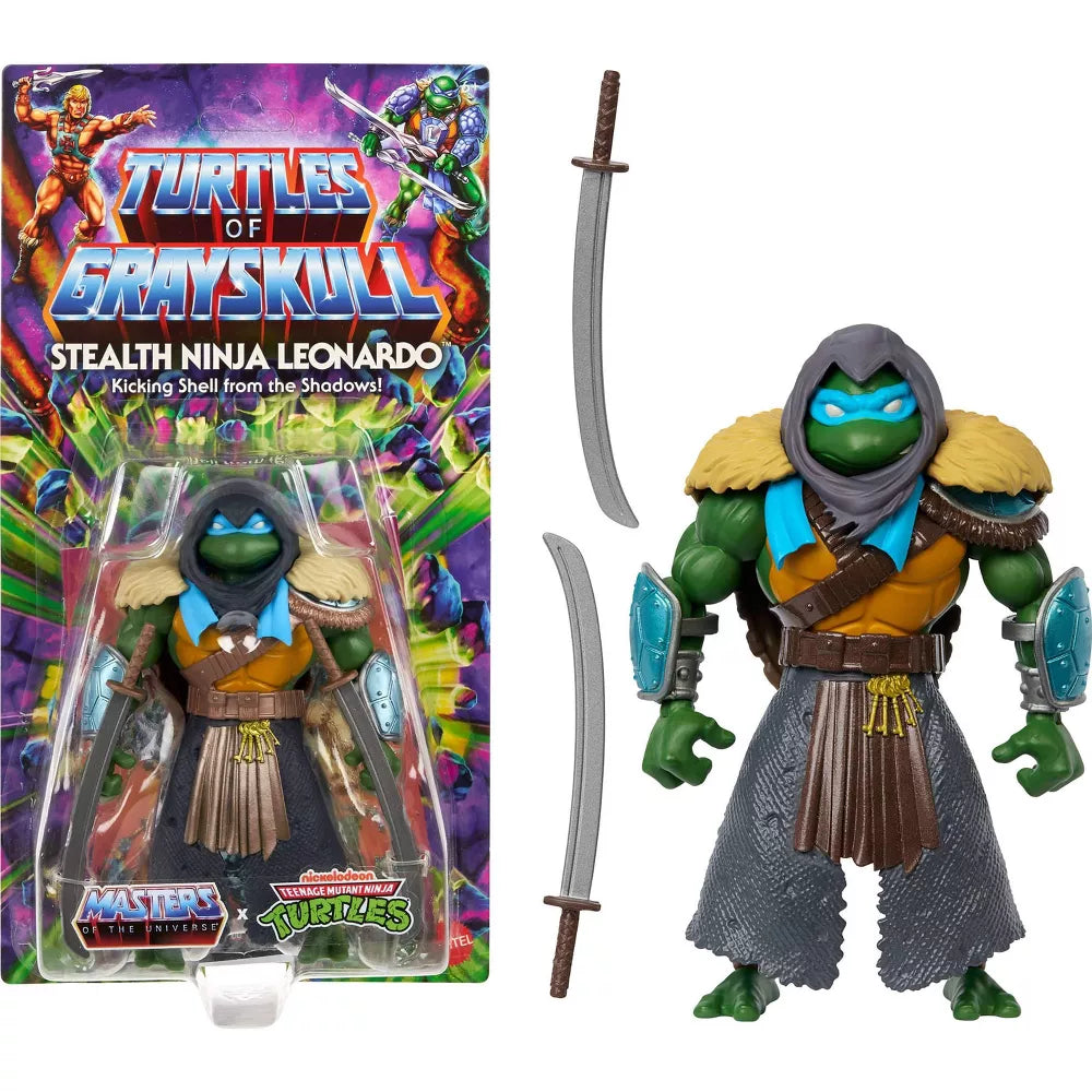 Masters of the Universe x Turtles of Grayskull Stealth Ninja Leonardo Action Figure