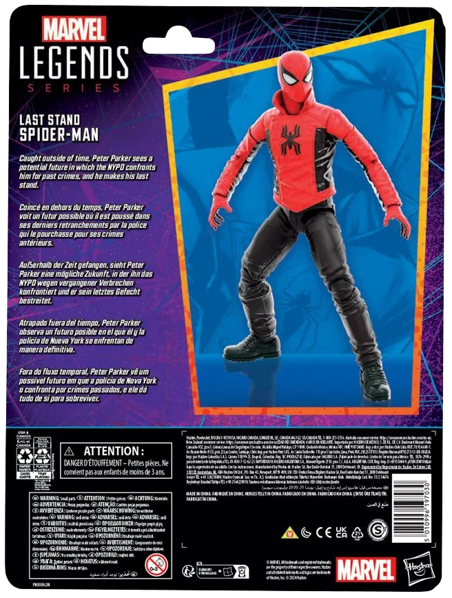 Spider-Man Marvel Legends Comic 6-inch Last Stand Spider-Man Action Figure