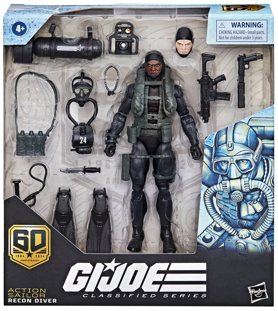 G.I. Joe Classified Series 60th Anniversary 6-Inch Action Sailor Recon Diver Action Figure