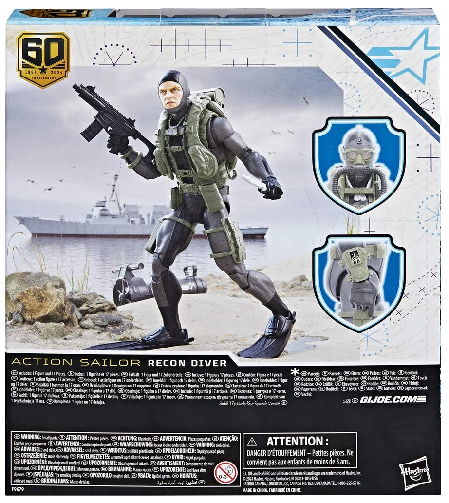 G.I. Joe Classified Series 60th Anniversary 6-Inch Action Sailor Recon Diver Action Figure