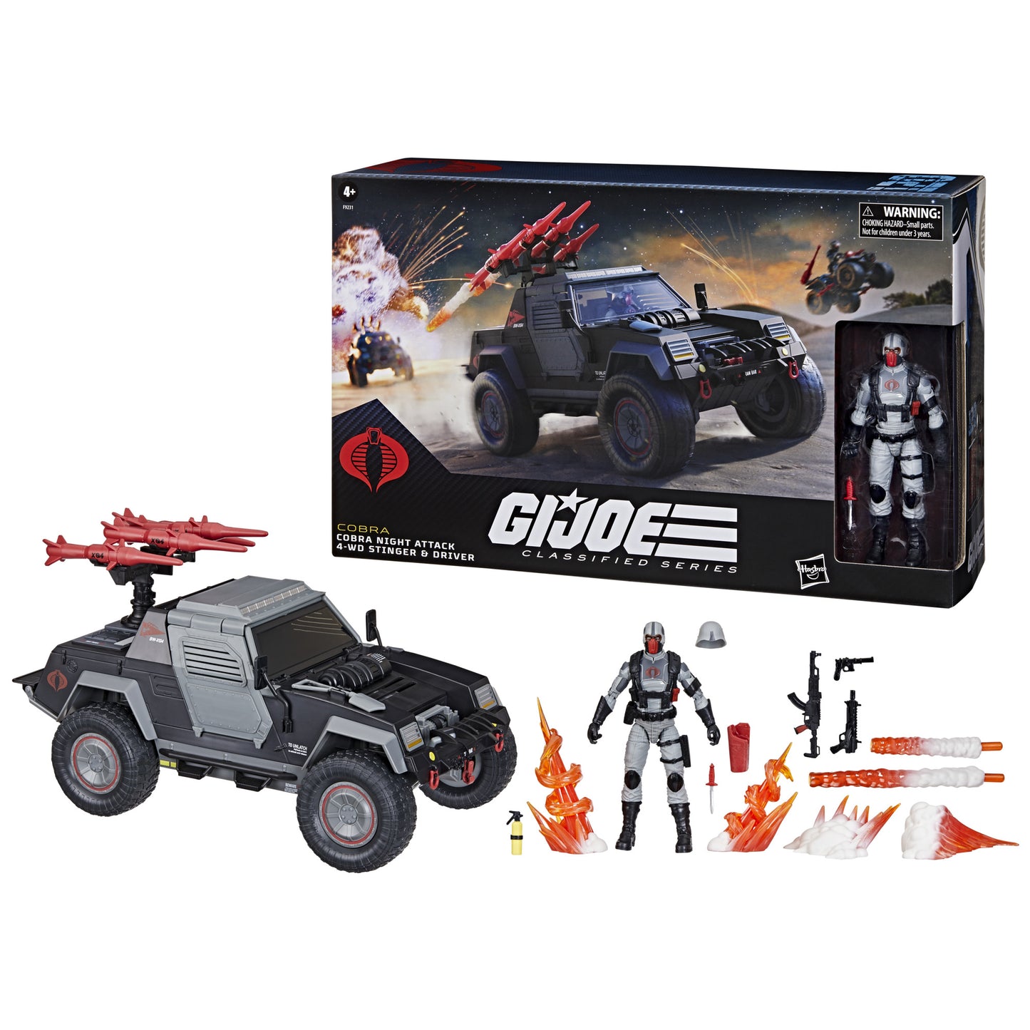 G.I. Joe Classified Series #120, Cobra Night Attack 4-WD Stinger & Driver