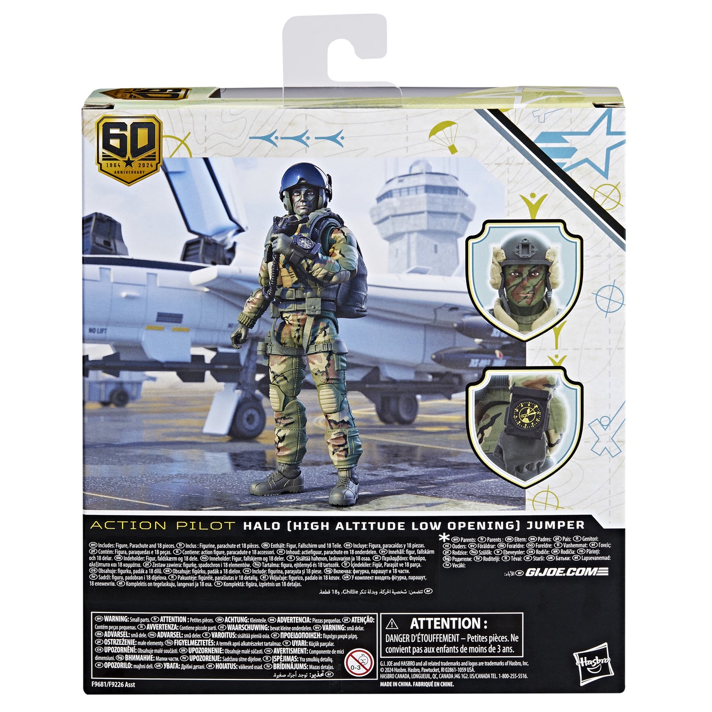 G.I. Joe Classified Series 60th Anniversary Action Pilot - HALO (High Altitude Low Opening) Jumper Figure