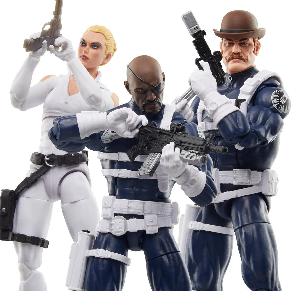 Captain America - Marvel Legends Series - Dum Dum Dugan, Sharon Carter, and Nick Fury Jr.  3-Pack